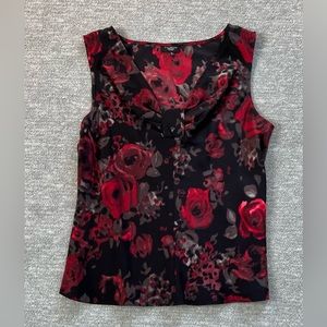 Talbots Sleeveless Silk Floral Top Sz. 8P